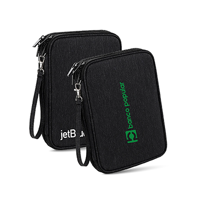 DUO Layer Travel iPad 10.8" Multi Gadget Pouch 01